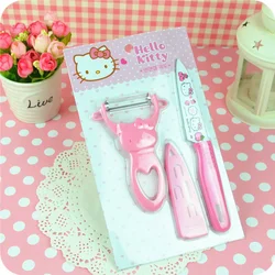 Hello Kitty Knife Set Multi-functional Knife Cute Fruit Knife Dormitory Home Students Carry Paring Knife Kitchen Supplies Gift