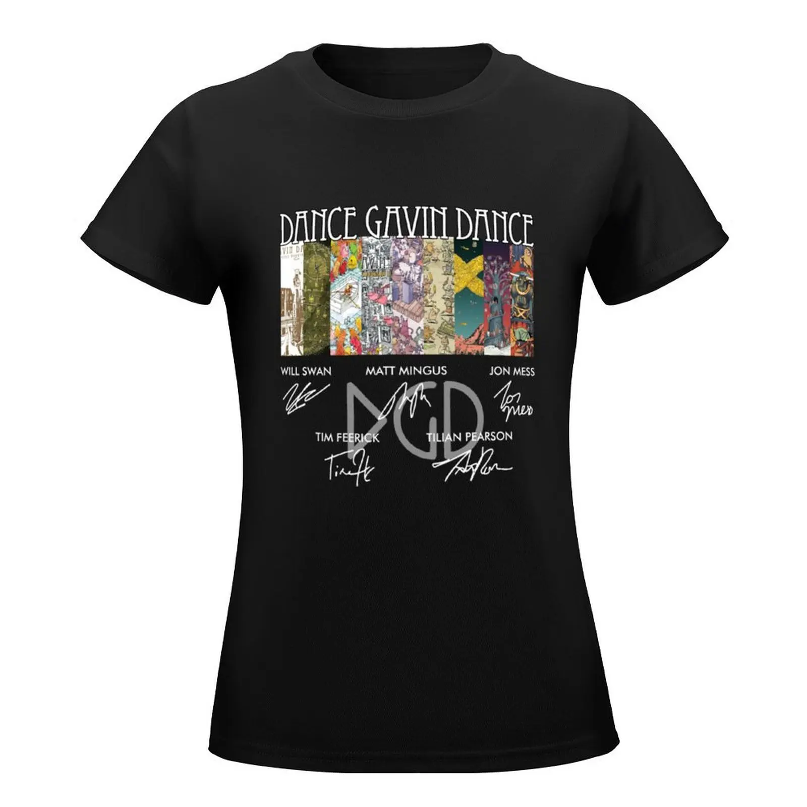 Dance Gavin Dance Band T-Shirt summer top summer tops Womens clothing