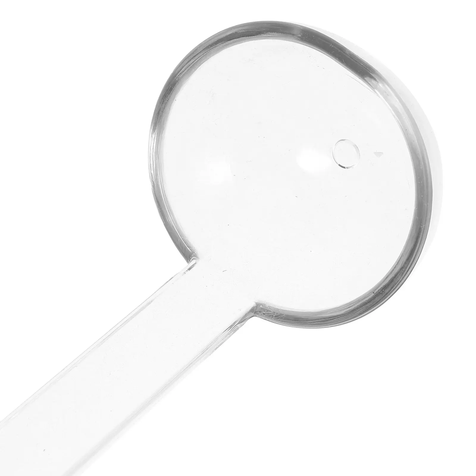 Long Handle Clear Plastic Serving Ladle Spoon Bent Tail Design for Catering Sauce Gravy Soup Buffet Ramen Soup Spoon