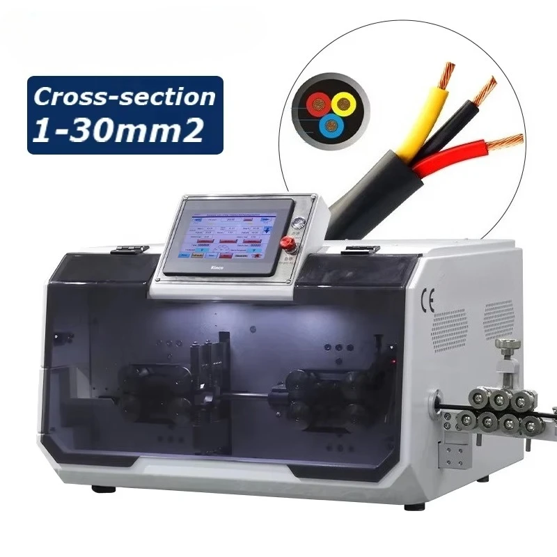 Fully Multi-Core Cables Cutting Stripping Machine for Multi-Stranded Single Wires 30mm CE Certified