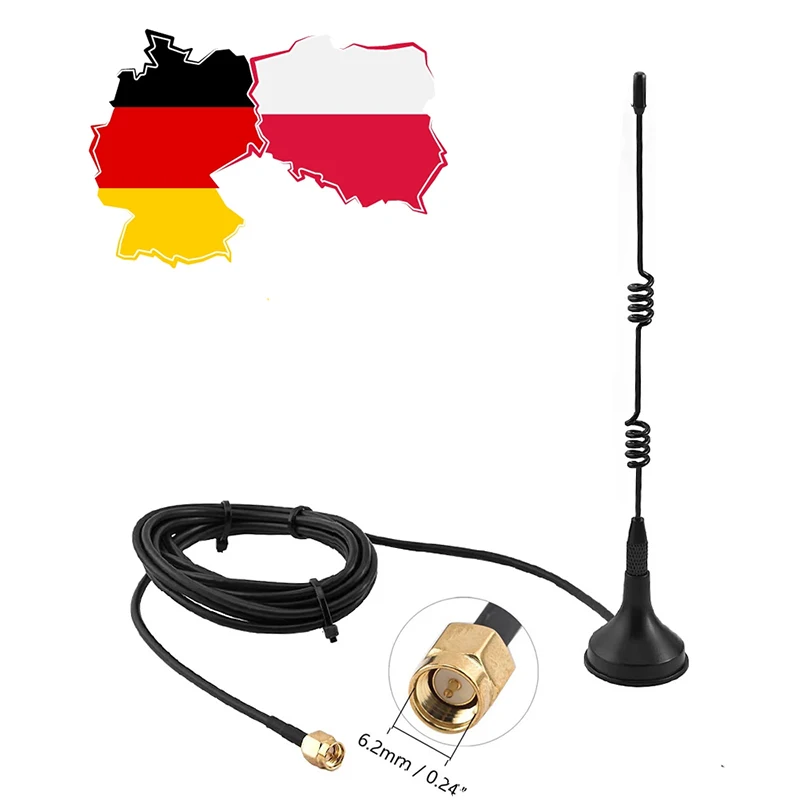 Double Circle Small Sucker Antenna 433MHZ Wireless Enhanced Signal Charging Station Receiving Antenna Provide Stable Semaphore