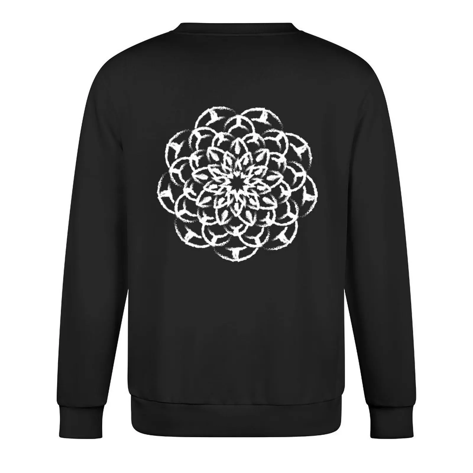 rough brush mandala Pullover korean autumn clothes men's coat mens designer clothes korean clothes new in sweatshirts
