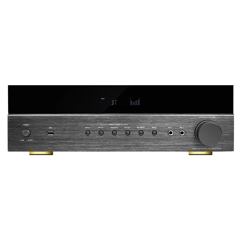 AV-6188 High Definition VFD High Power HD AV Receiver 5.1 Audio Home Theater Amplifier System AV-6188HD