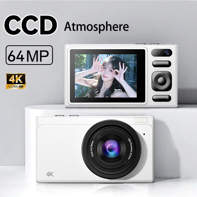 4K Videofor Kids CMOS Sensor Mini Cute Design SD Card 1x-16x Digital Zoom 2