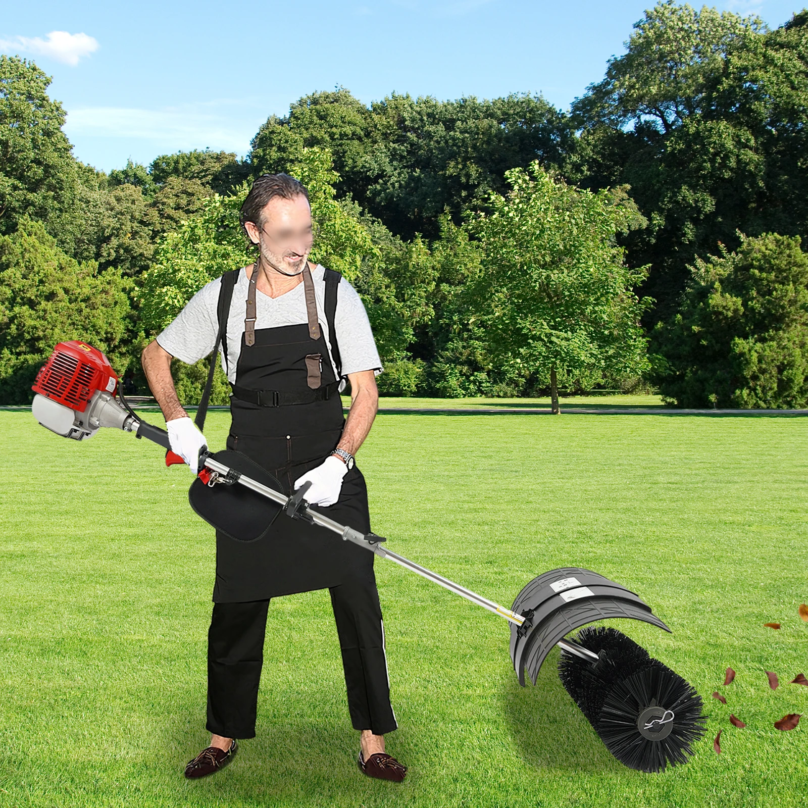 

Бензиновая подметальная машина 52CC, 2-тактная, ручная, самоходная, с ручным стартером и воздушным фильтром, для газонов, садов и дворов