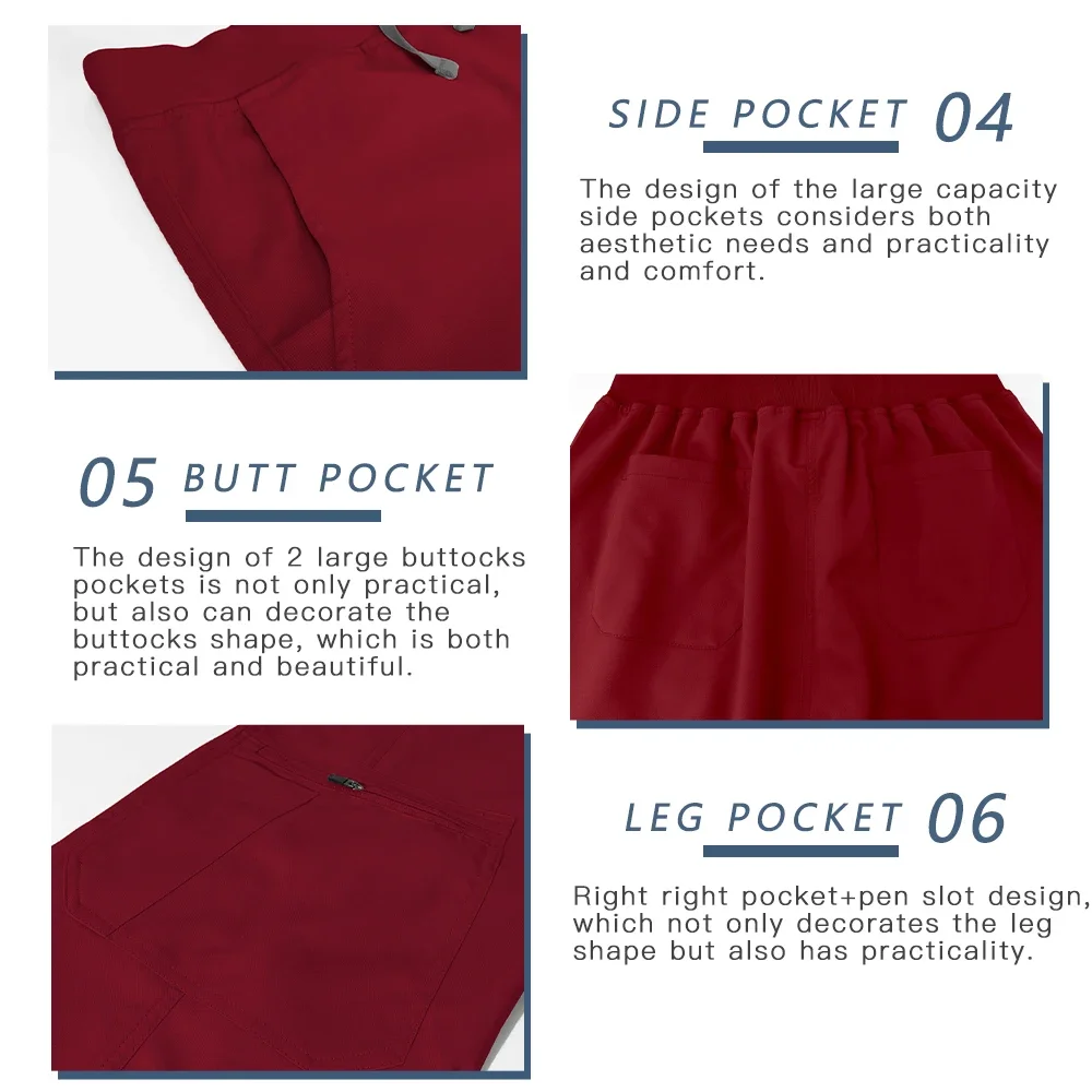 ชุดยูนิฟอร์มทางการแพทย์แบบยูนิเซ็กซ์ ชุดทำงานสำหรับสปาเสริมความงาม ชุดพยาบาล ชุดแพทย์ ชุดสครับสำหรับผู้หญิง ชุดทันตแพทย์ เสื้อและกางเกง ชุดพยาบาล คุณภาพสูง