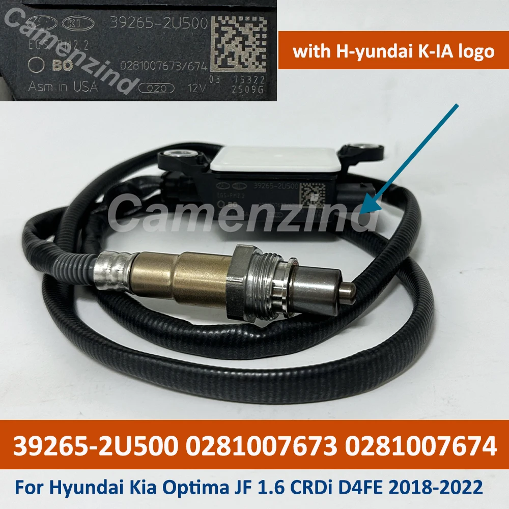 

39265-2U500 392652U500 Датчик твердых частиц дизельного двигателя PM 0281007673 0281007674 Для Kia Optima JF 1.6 CRDi D4FE 2019