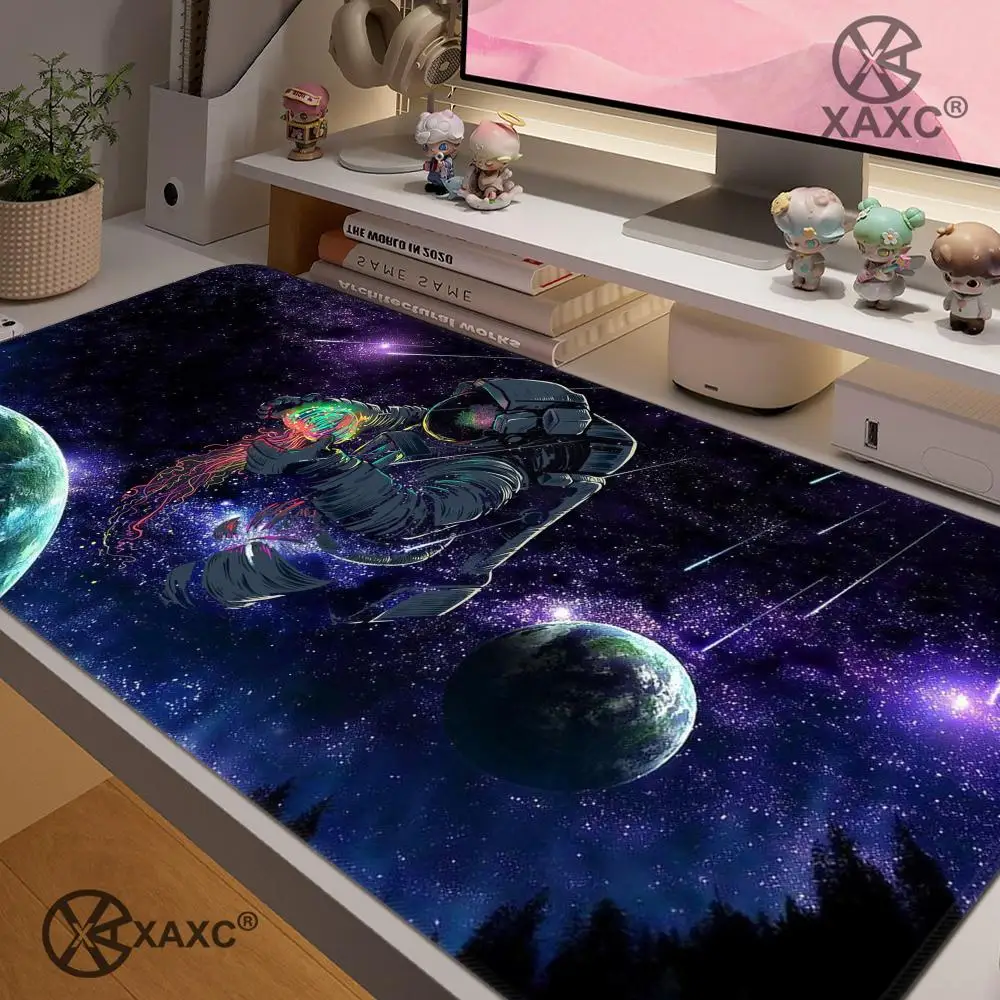 Space Astronauta XAXC Mouse Pad large keyboard mouse desk pad non-slip rubber gaming mouse pad laptop mouse carpet
