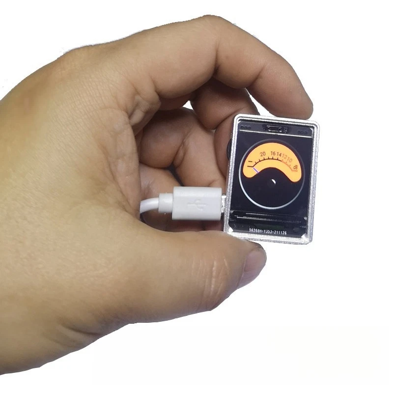 1.3 Inch Aluminum Alloy Sound Trigger VU Level Meter Multi Mode Audio Spectrum Display Hardware Module