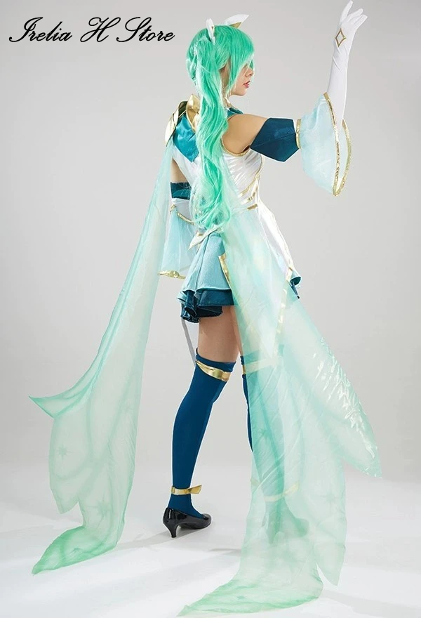 Irelia H Store League of Legends Sona Star Guardian Cosplay Costume dress female Halloween Costumes image 5