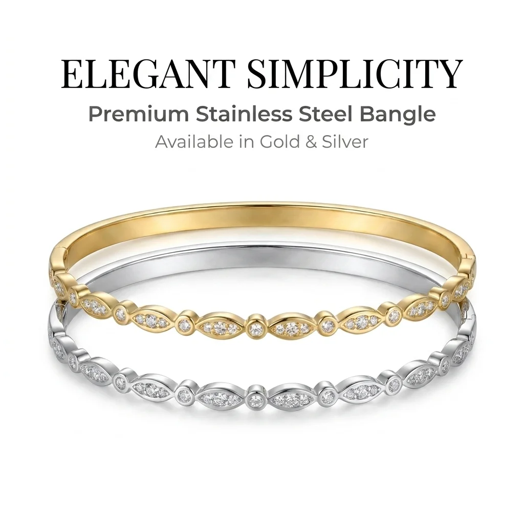 Ins style diamond cut zircon thin bracelet with gold and silver stainless steel wrist jewelry suitable for women's daily wear