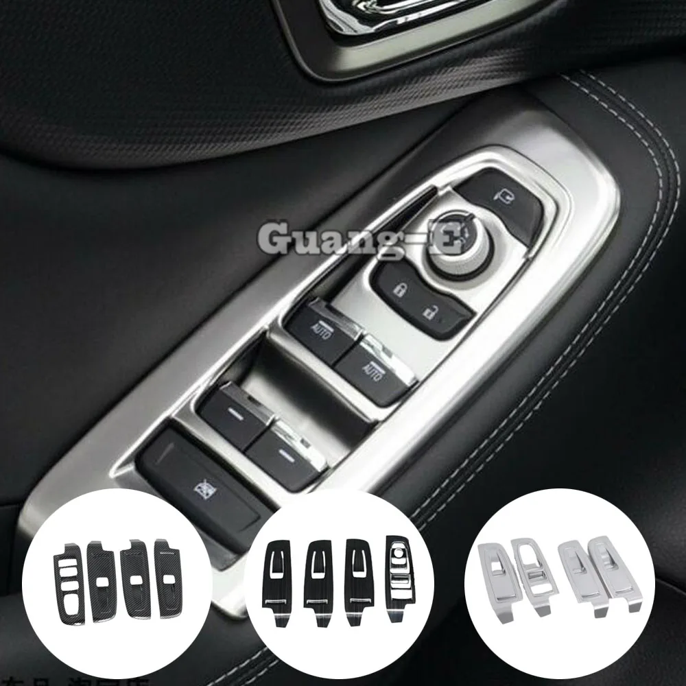 

For Subaru Forester 2018 2019 2020 2021 2022 ABS/Steel Door Window Glass Panel Armrest Lift Switch Button Trim Frame Molding