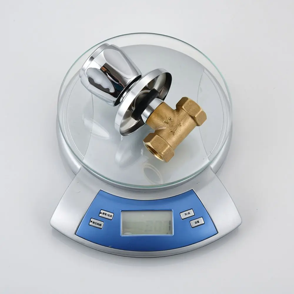 Copper Concealed Water Shut Off Valve For Bathroom Shower Faucet Plumbing Hidden Wall Pipe Repair Part