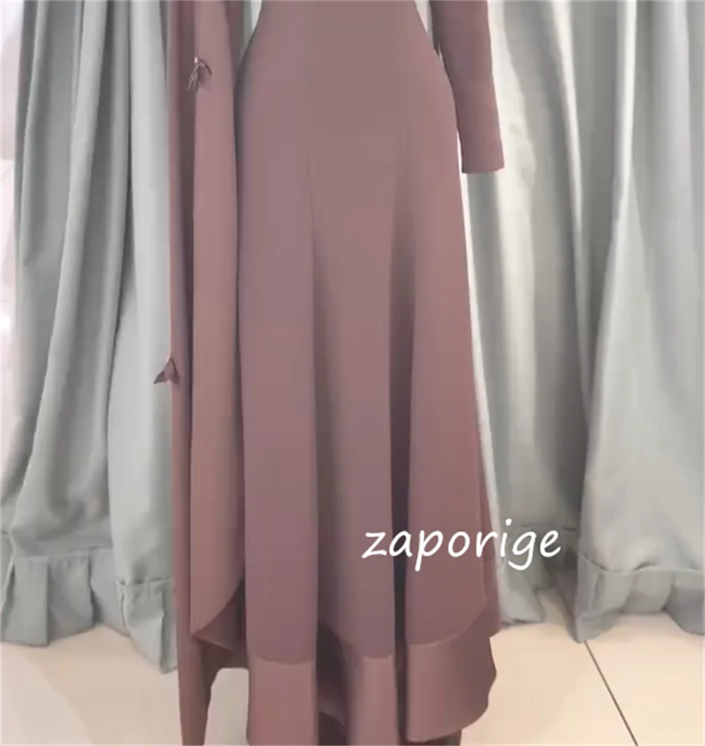 Abiti lunghi gioiello a trapezio con fiori pieghettati in jersey abbinati su misura Occasioni su misura Stile cinese Quinceanera squisito