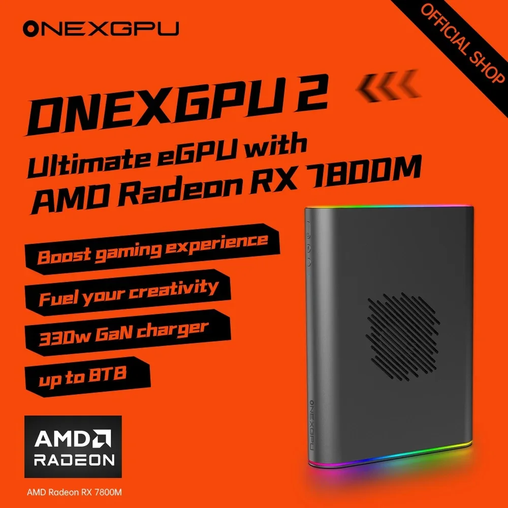 أحدث وحدة معالجة الرسومات الخارجية Onexplayer OnexGpu 2 مع Storage12GB AMD Radeon RX 780OM قاعدة توسيع الرسومات Oculink USB 4 #2