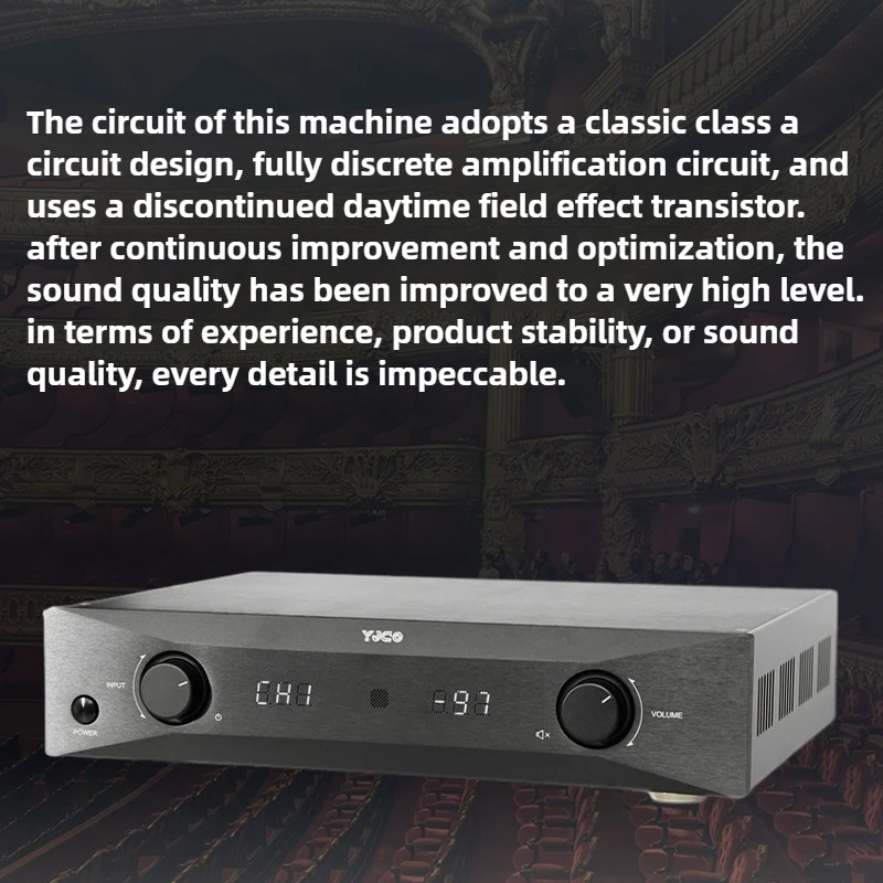 EA10 Classic Hitachi FET, Class A Deluxe Prestage, Remote Control High fidelity Audio Preamp Home Power Amplifier