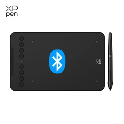 XPPen Deco-tableta de dibujo inalámbrica Mini7W, Tablet gráfica de 7x4 pulgadas con 60 niveles de inclinación, 8192 para Windows, Mac, Android, diseño artístico