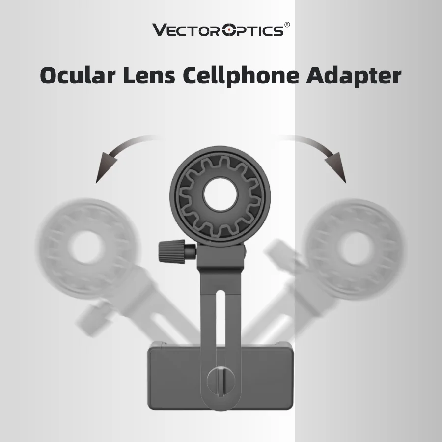 Vector Optics Phone Adapter Bracket Clip Mount Rotary Clamp Soft Rubber Material Attached To Scope Binoculars and Spotting