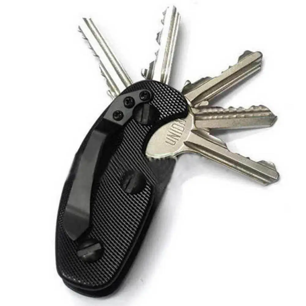 Luxury Car Key Aluminium Key Holder Clip Keys folder keyring housing Pocket Tools Keys Organizer Pouch Case Bag key bag Key Clip