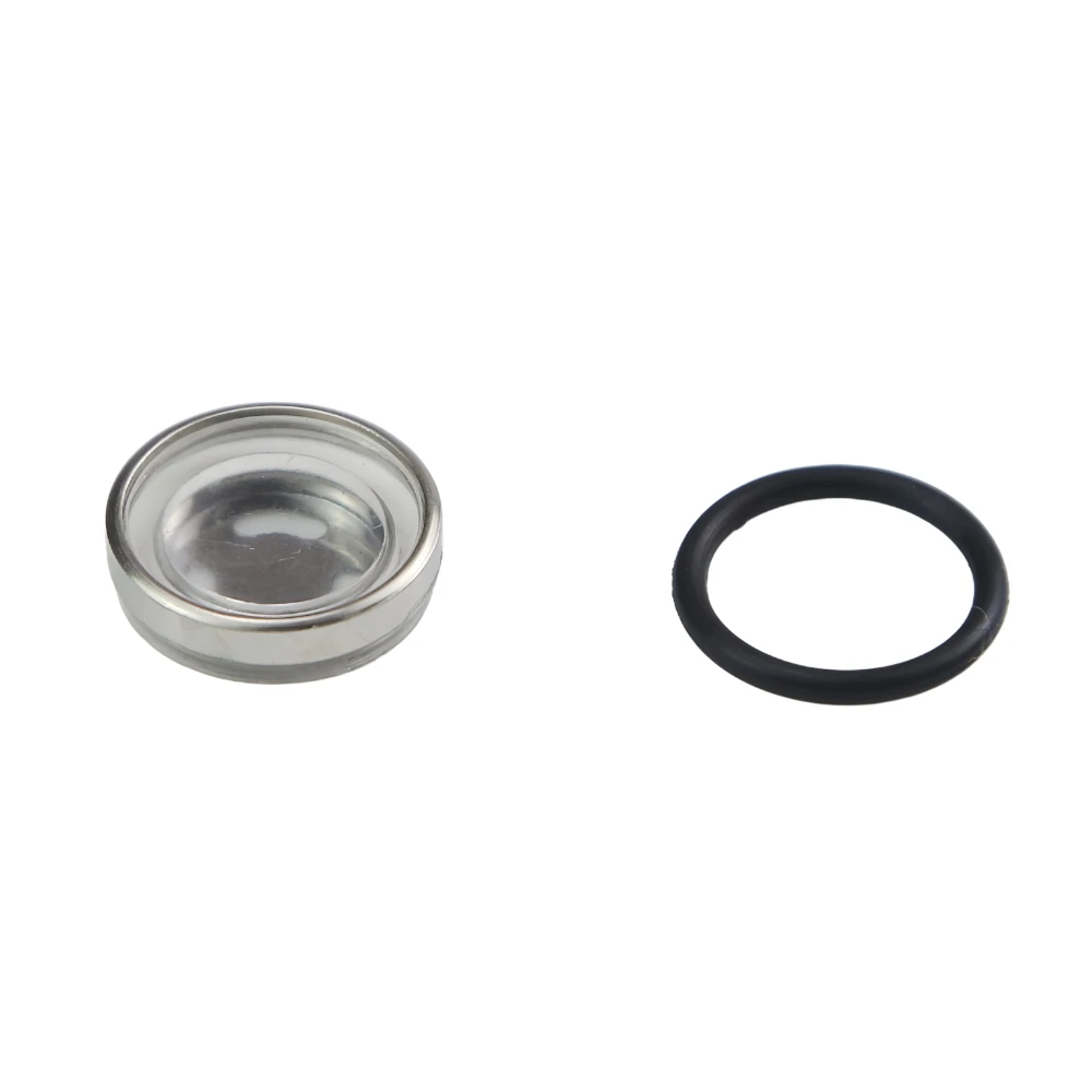 For Honda Kawasaki BMW Yamaha Motorcycles 18mm Brake Fluid Level Sight Glass Master Cylinder Replacement Accessory