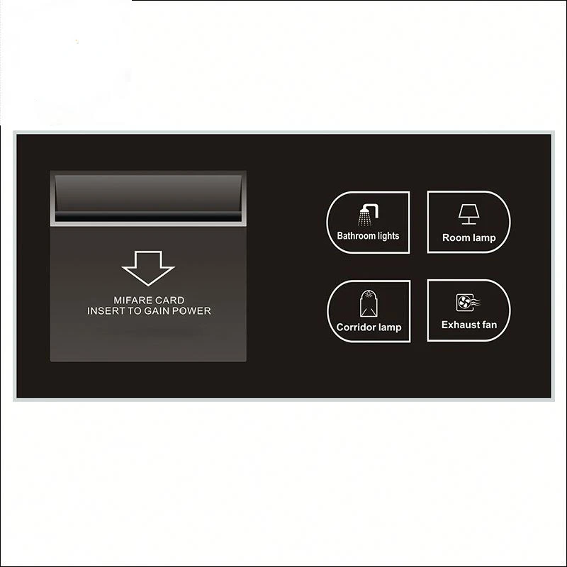 Hotel Electrical Light Switch Control Panels for Hotel Customized Guest Room Control System