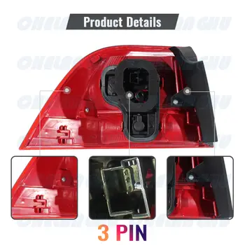 Pro VW Touareg evropská verze 2013 2014 2015 2016 2017 2018 pravé vnější LED zadní světlo do auta zadní brzdové světlo 10 nejlepší prodej LED zadní světla pro VW Touareg - №9