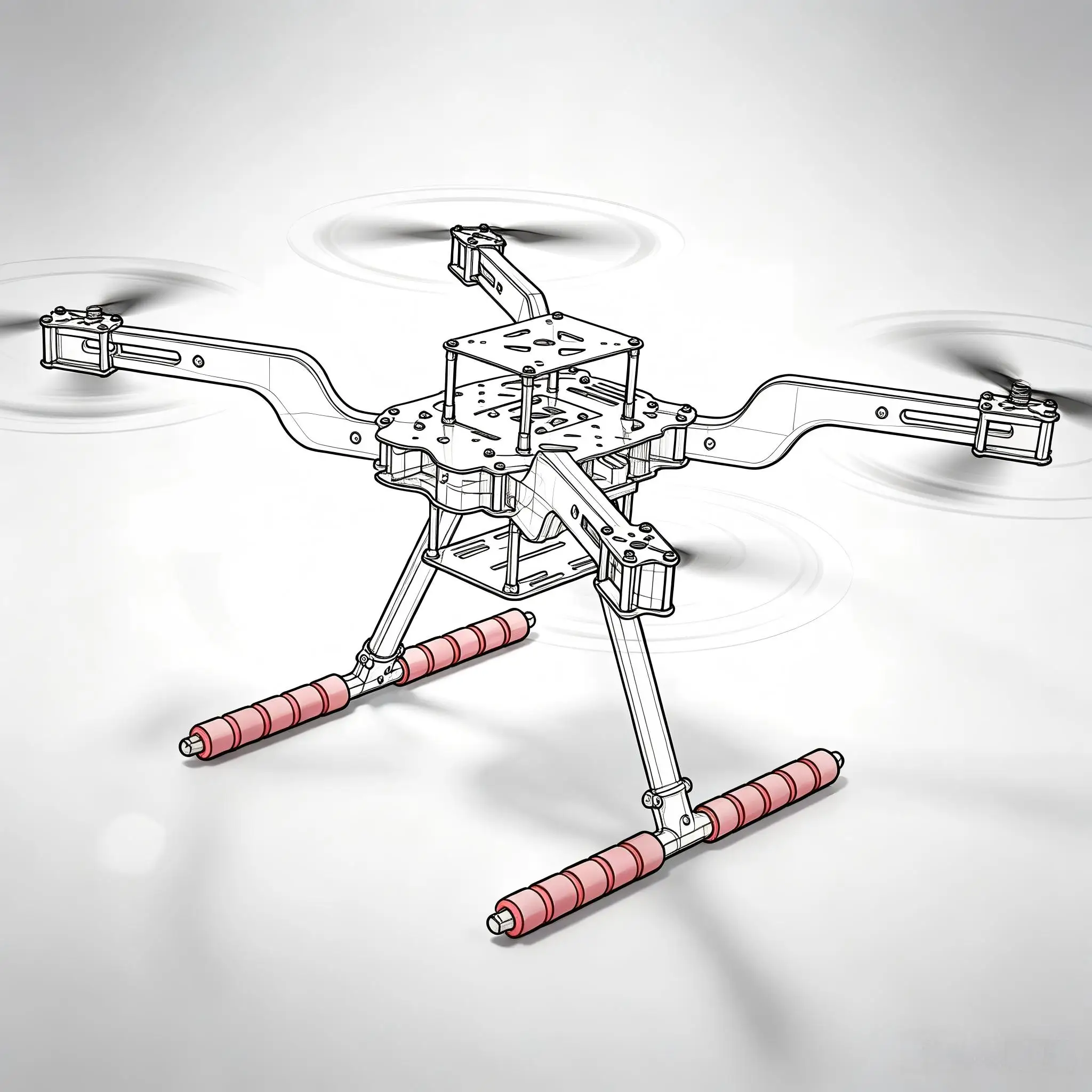 FPV Open Source New Smart Drone 300 450MM Pixhawk Quadrotor Rack RC Multicopter Multi-Rotor With Landing Gear