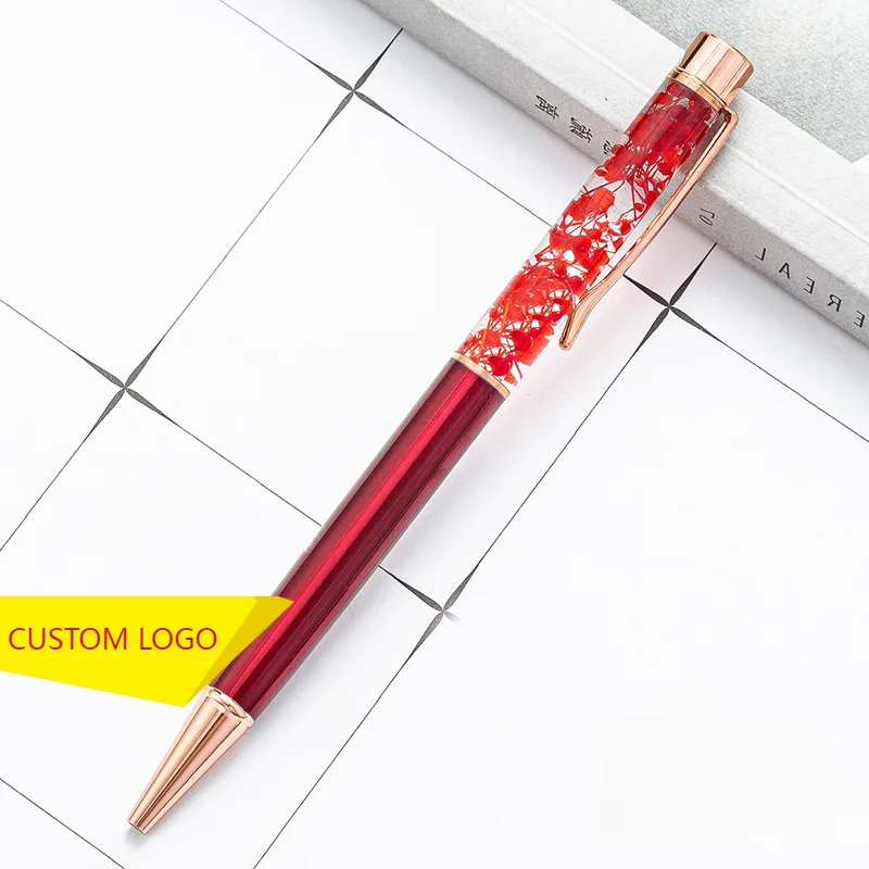 Custom Logo School Supplies 0.5mm Kawaii Ballpoint Pen Students School Office Stationery Student Teacher Gift