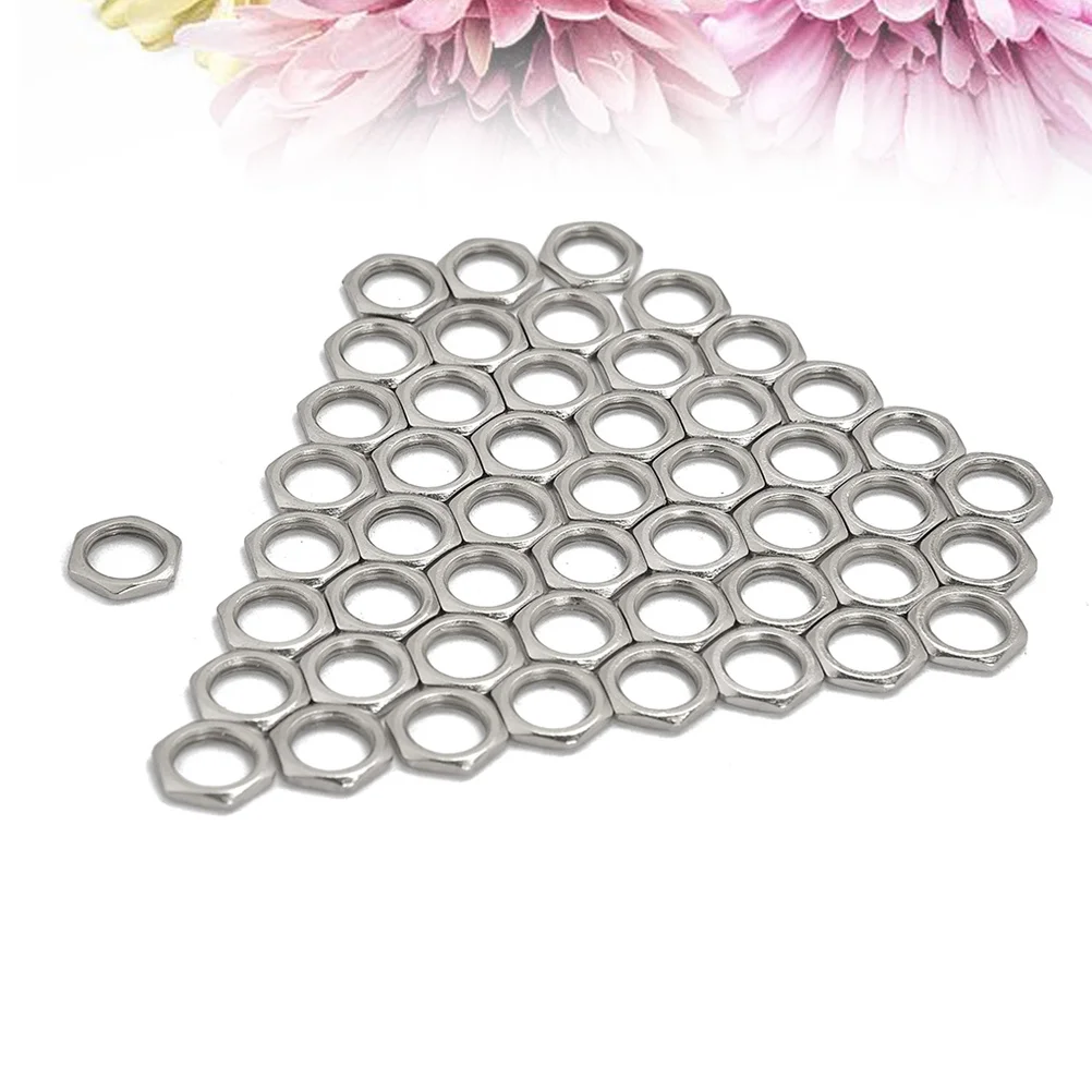 50 قطعة جاك الغيتار الجوز 8 مللي متر سبائك الزنك رقيقة استبدال ل القيثارات الباس أجزاء أداة المكسرات الزنك #1