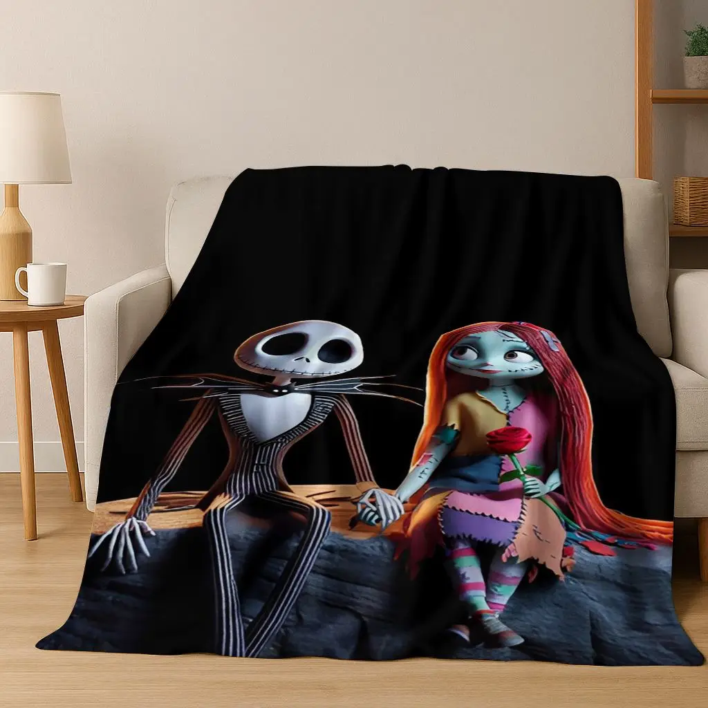

26 Style New The Nightmare Before Christmas Cartoon Flannel Blanket,Warm and Cozy Soft Throw Blanket for Home Bedroom Bed Sofa