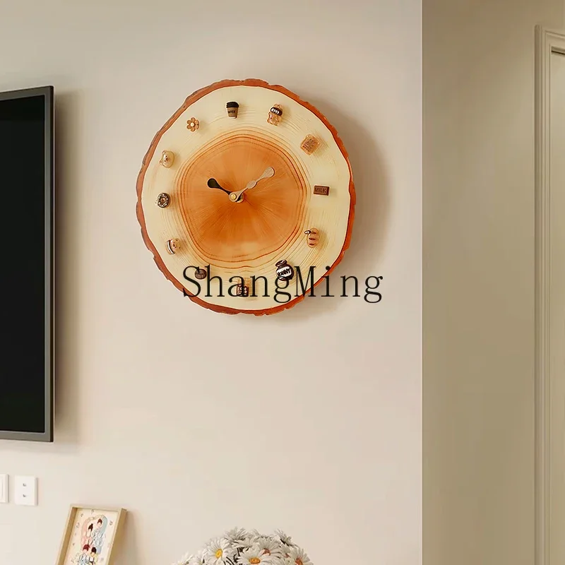 CL Internet celebrity wall clock living room DIY magnetic clock new non-punching three-dimensional cute creative clock painting