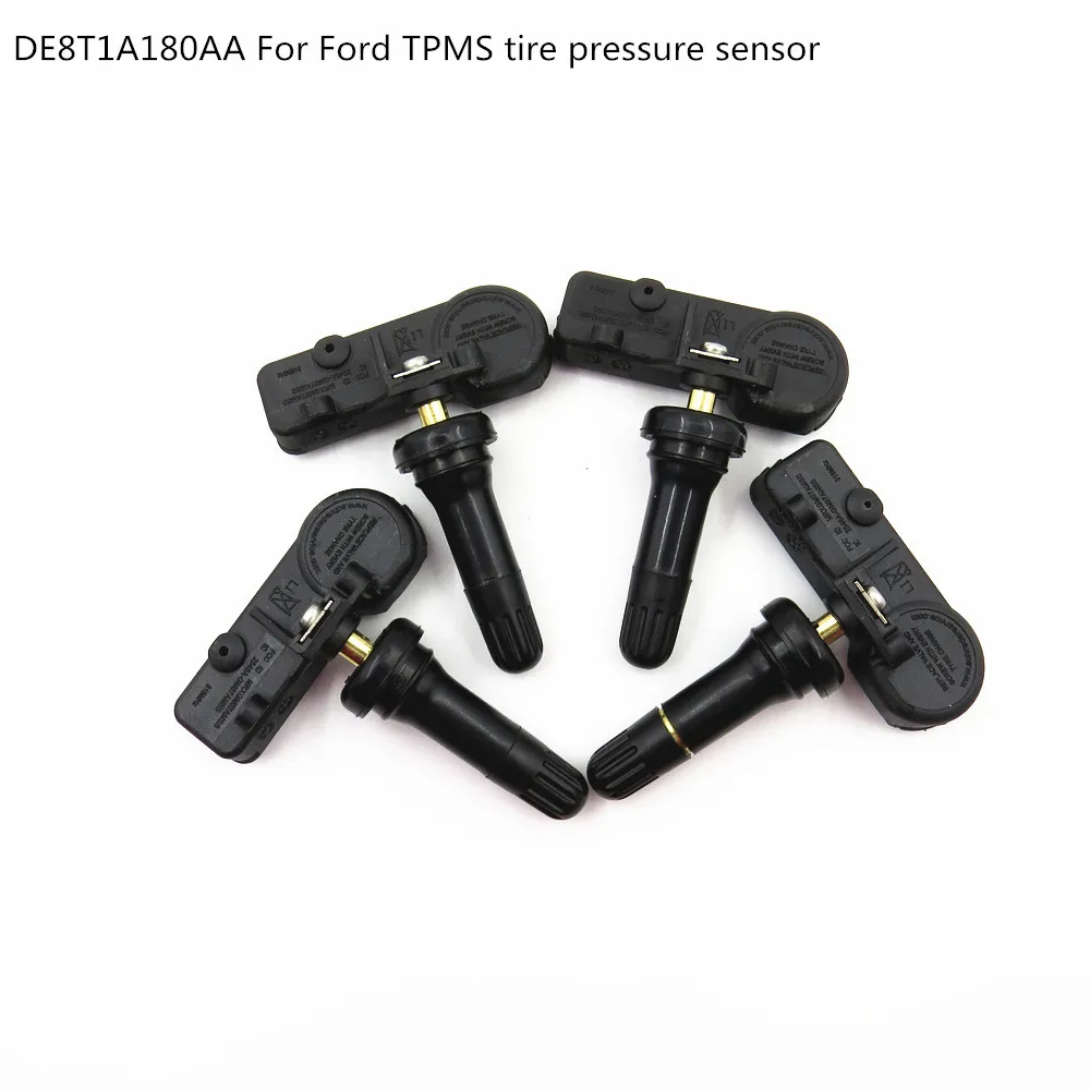 

4 Pcs Tire Pressure Monitoring Sensor 315MHz for Ford Lincoln DE8T1A180AA TPMS-12 DE8T-1A150-AA DE8T-1A180-AA 9L3T-1A180-AF