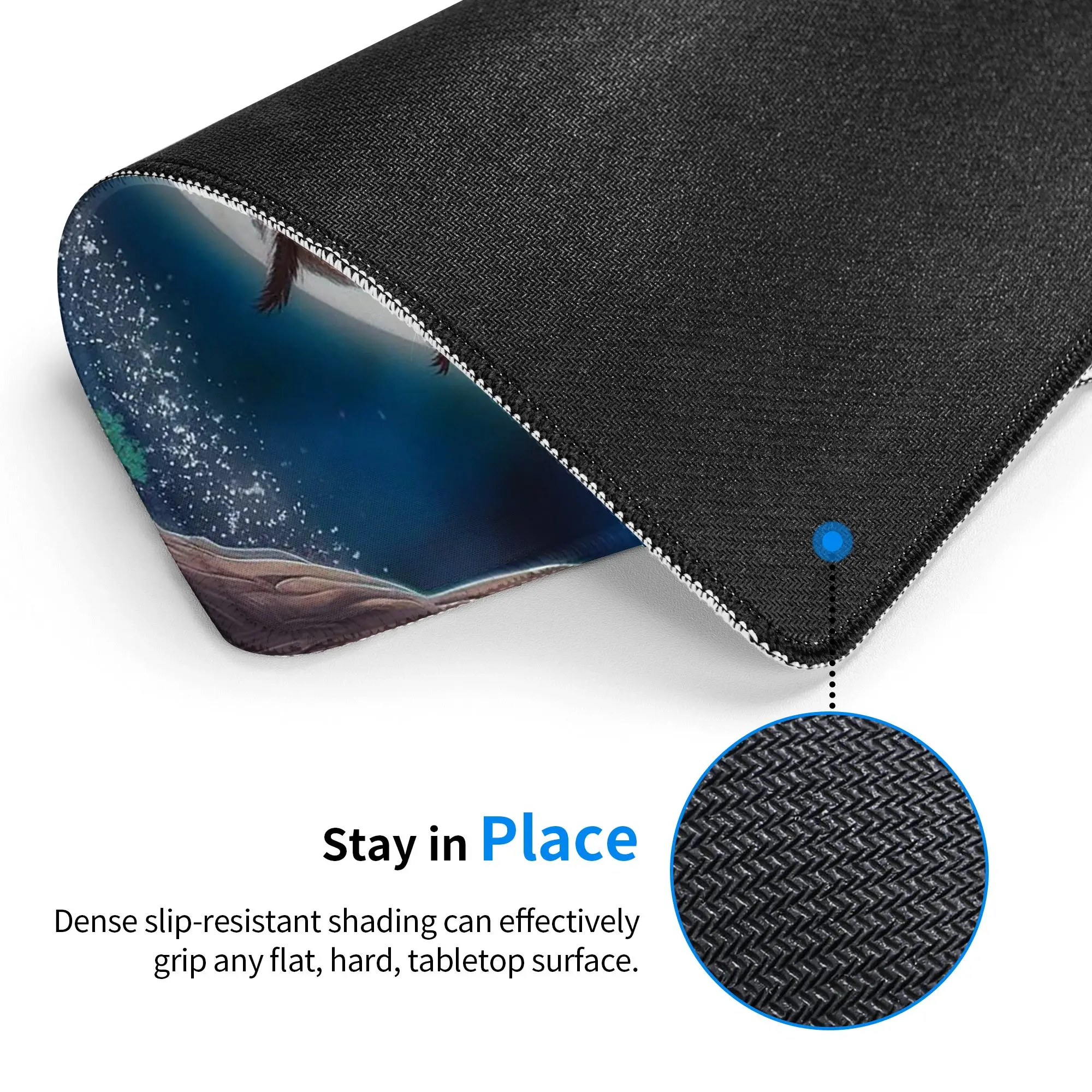 Cute Owl Stand On Branch Mouse Pad Computer Keyboard Mouse Mat Gamer PC Laptop Desk Mat Office Accessories Table Mats