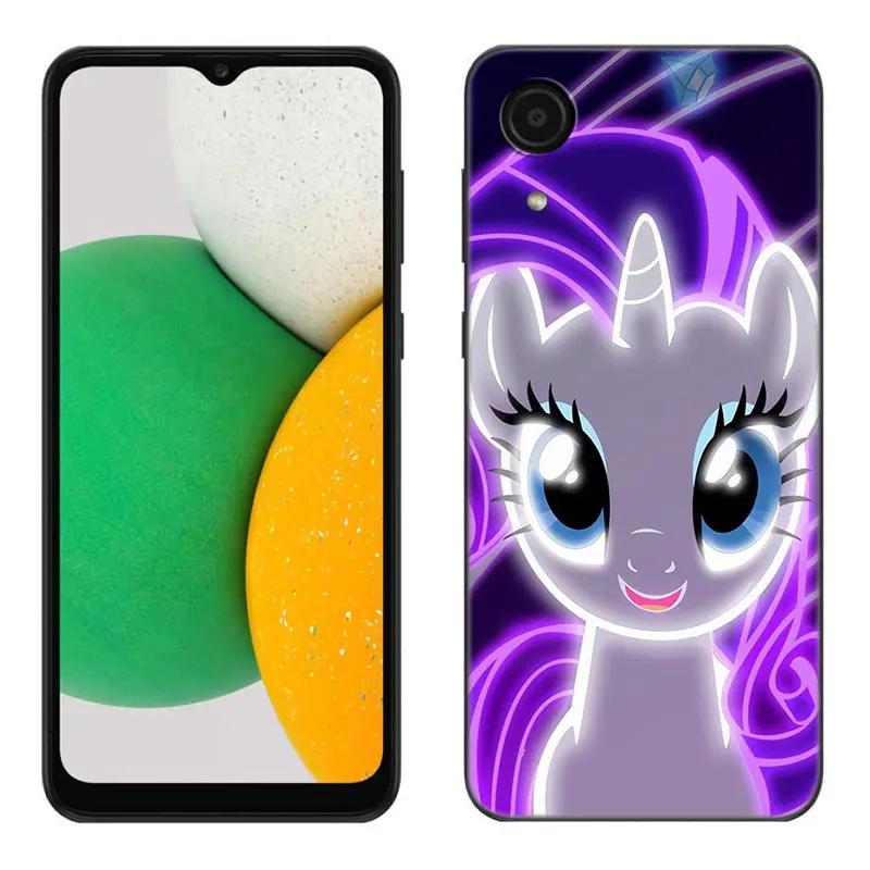 My Pink Little Horse Phone Case For Samsung Galaxy A01 A03 Core A04 A20 E A02 A10 A21 A30 A50 S A40 A41 A6 A8 + A7 Black Cover