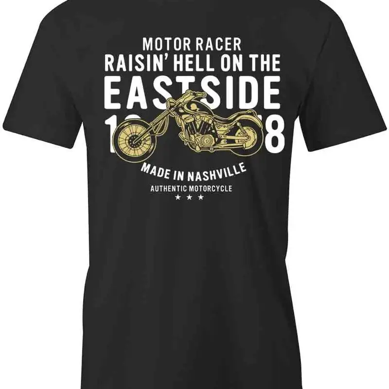 

Футболка RASIN' HELL ON THE EAST SIDE BIKE d Хлопок S1BSA229