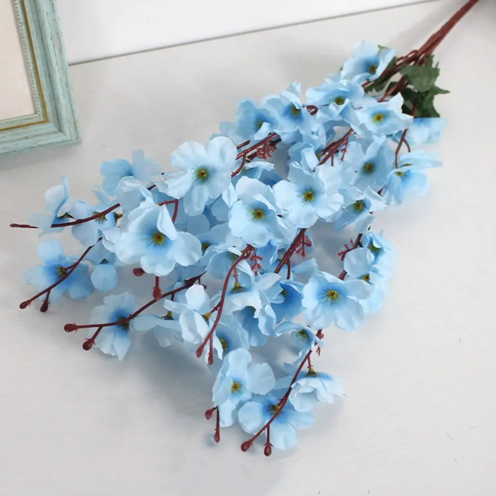 7 Zweige Künstliche Kirschblüten Blumenarrangement 55cm Künstliche Pflaumenblüten Vasenfüller Heimdekoration – Detail 11