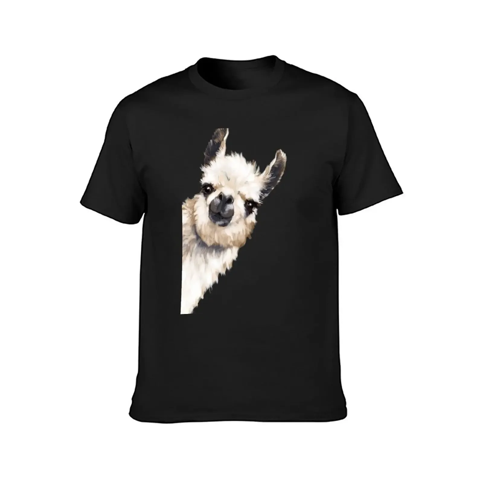 Sneaky Llama T-Shirt sweat aesthetic clothes customs quick-drying oversized t shirts for men