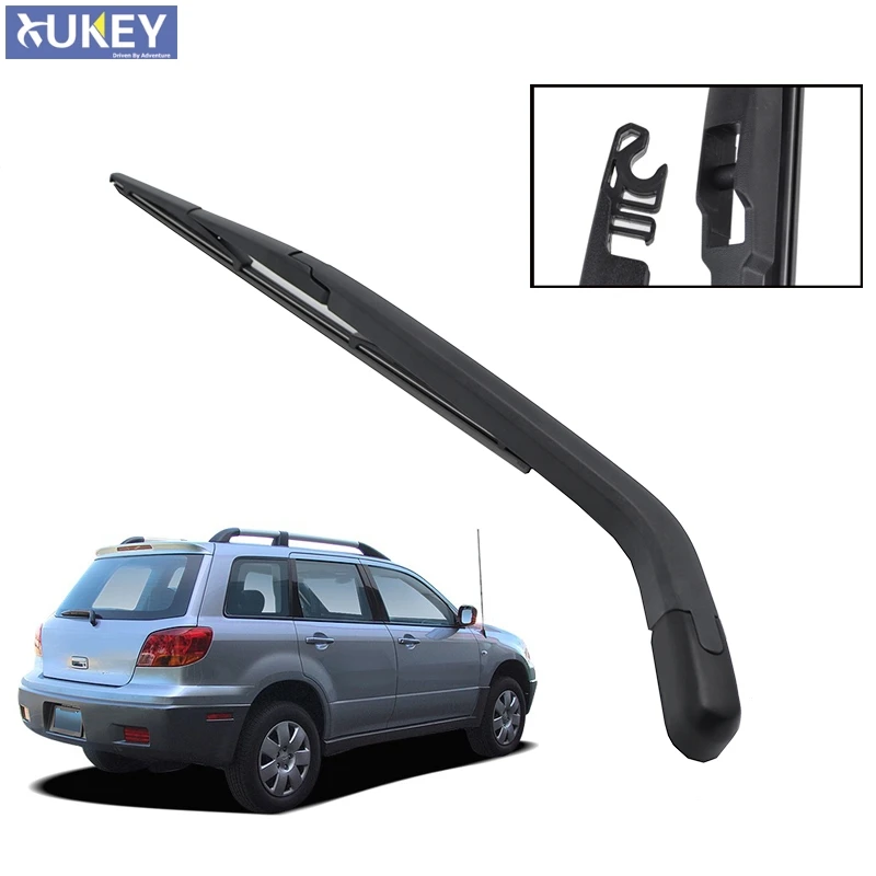 XUKEY Windshield Windscreen Wiper Blade & Arm Set Kit For Mitsubishi Outlander Rear Window Wiper 2003 2004 2005 2006