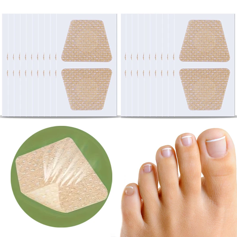 32 قطعة من رقعة إصلاح الأظافر باللون الرمادي والأظافر الفطرية السميكة وعلاج الداحس الناعم ومضاد للعدوى