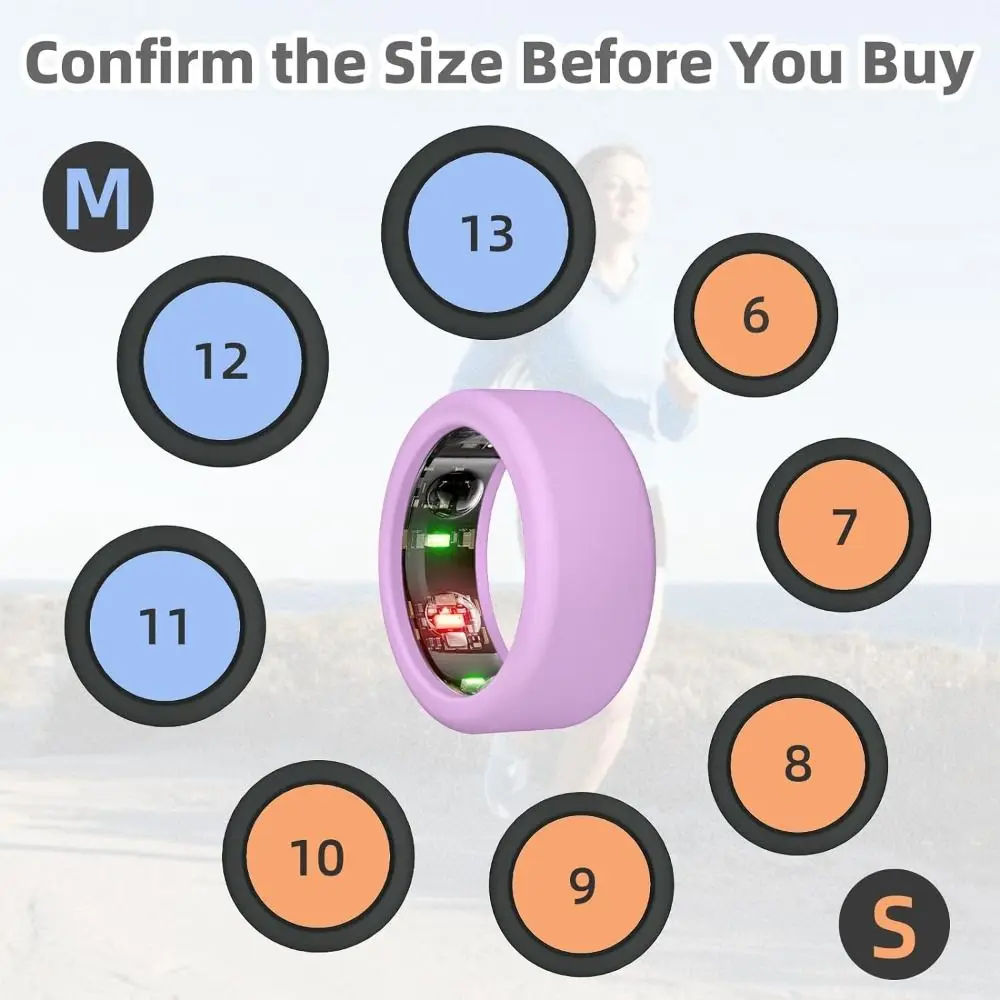 Durable Silicone Ring Cover Protector Shockproof Jewellery Organizer Anti-Scratch Working Out Accessories Smart Ring Protector