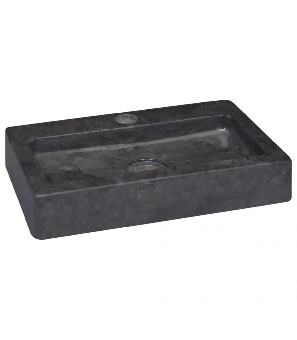 Washbasins basin black marble 38x24x6,5 cm