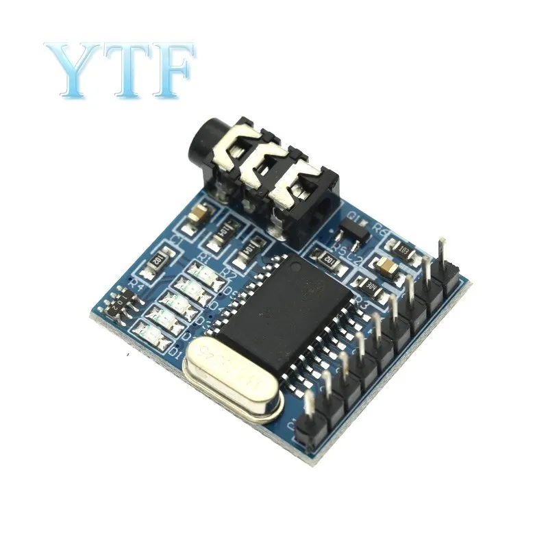 Модуль телефона MT8870 DTMF, декодирование речи, голосовая плата светодиодный индикаторы с контактами для arduino