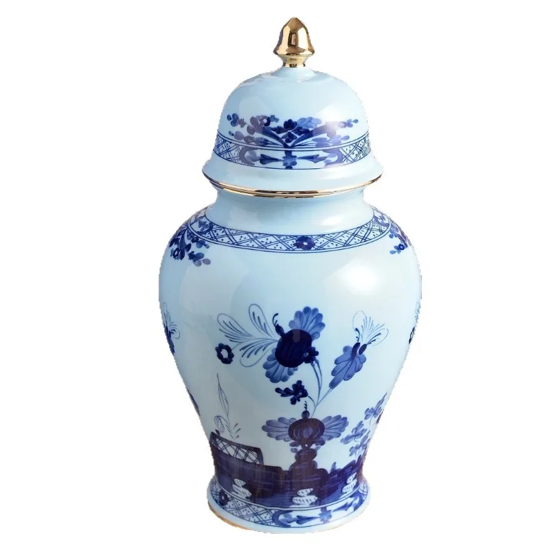 

Art Porcelain General Jar Flower Pot Large Storage Jar Chinese Decorative Vase