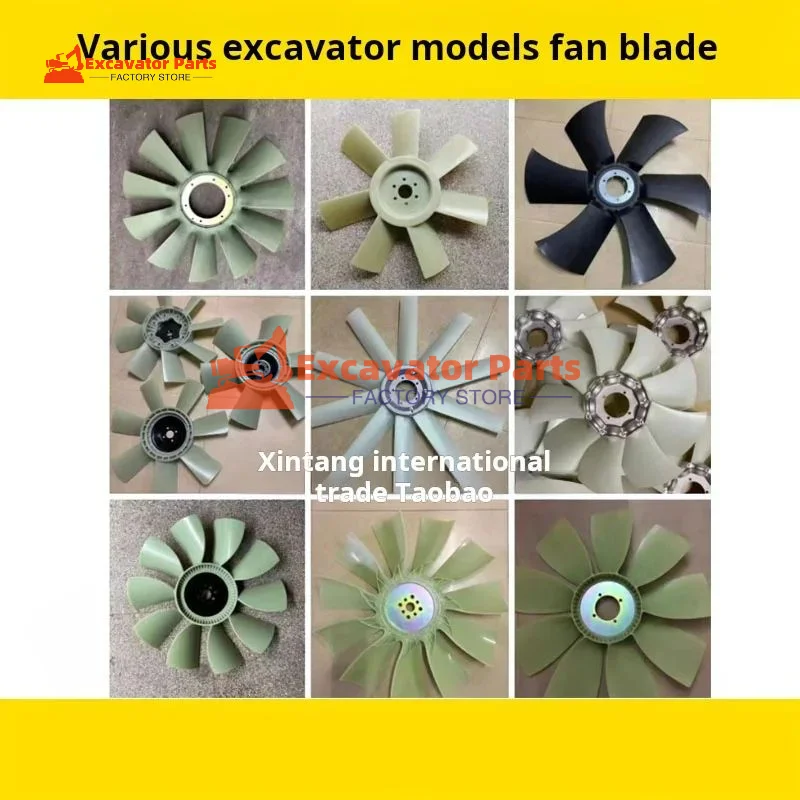 For Sany sy 60 65 75 95 135 155CH-8-9 Fan blade4JG1 4BG1 Engine fan blade Excavator Parts