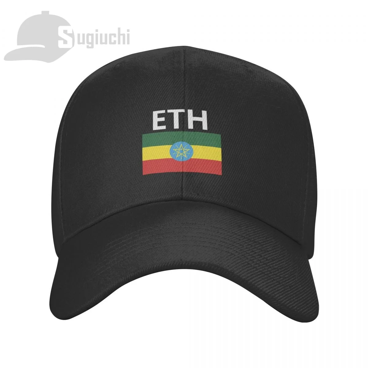 Ethiopia Country Flag With Letter Sun Baseball Cap Dad Hats Adjustable For Men Women Unisex Cool Outdoor Hat