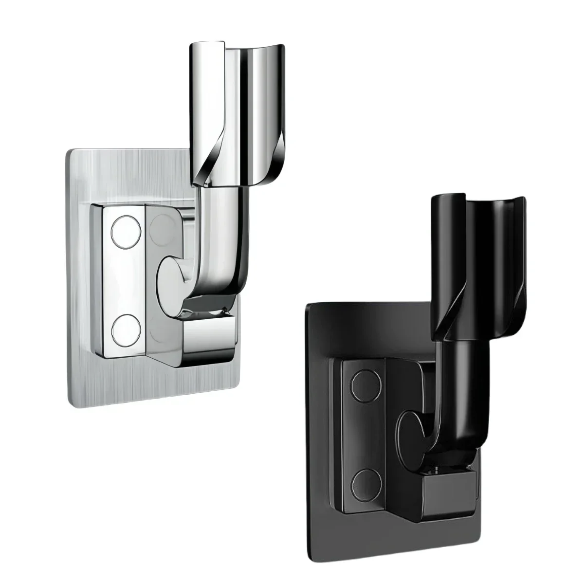

2pcs Shower Head Holder Self-sticking Adjustable Shower Head Holder Handheld Shower Wall Bracket Home Improvement Tools