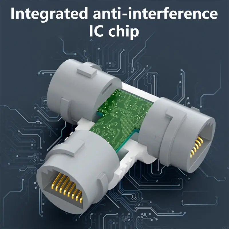 Répartiteur POE réseau G8DF à 2 ports, connecteurs RJ45 pour des dispositifs câblage efficaces