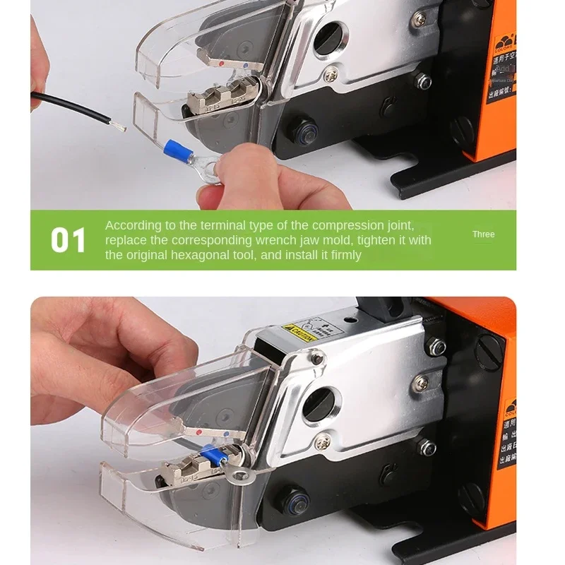 AM-10 mesin Crimping dinamis elektrik, mesin Terminal otomatis menekan dingin, Tang pengeriting