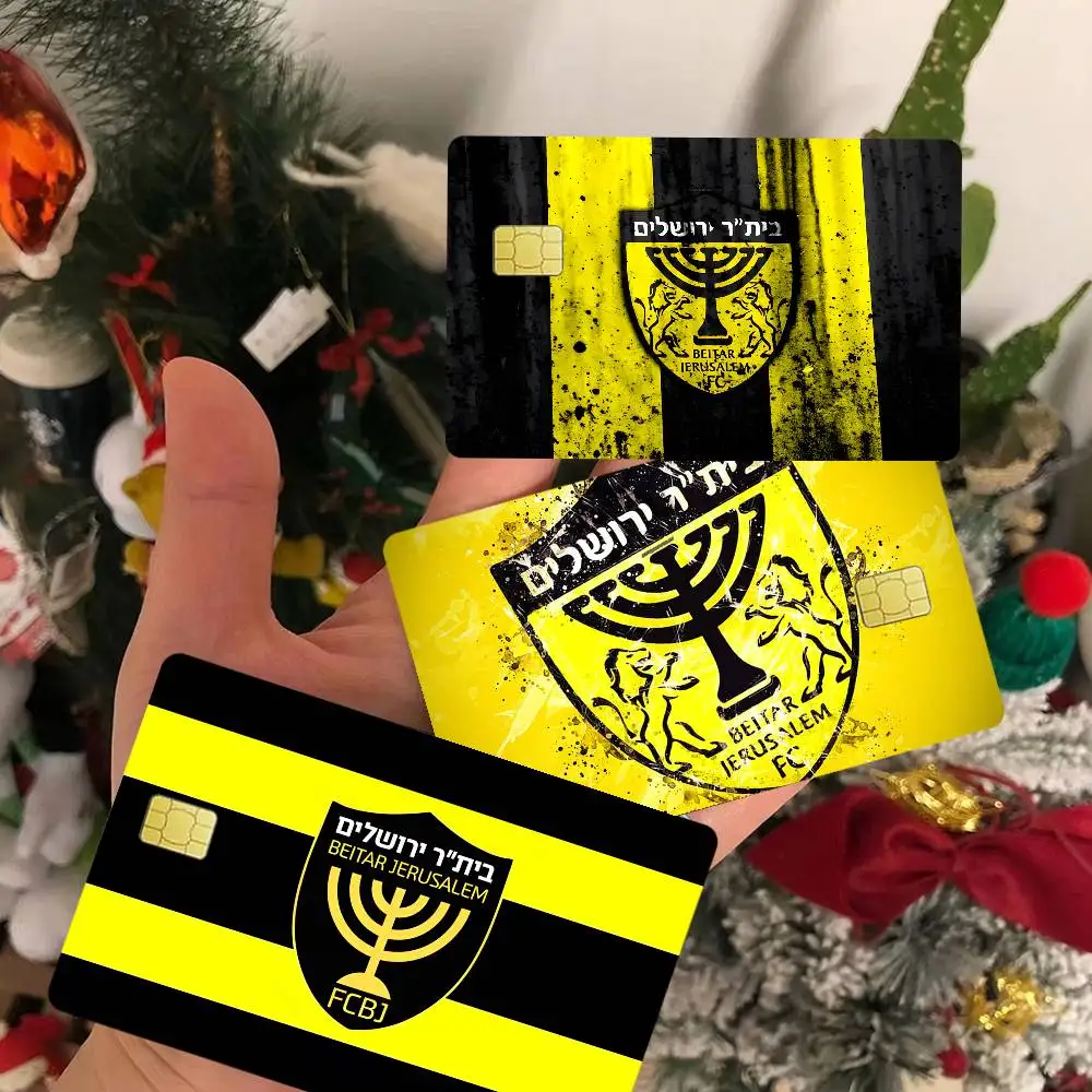 B-Beitar J-Jerusalem F-FC  Cartoon Credit Card Skin Stickers for Bank Card Bus Metro Card Sticker Waterproof Women Gift