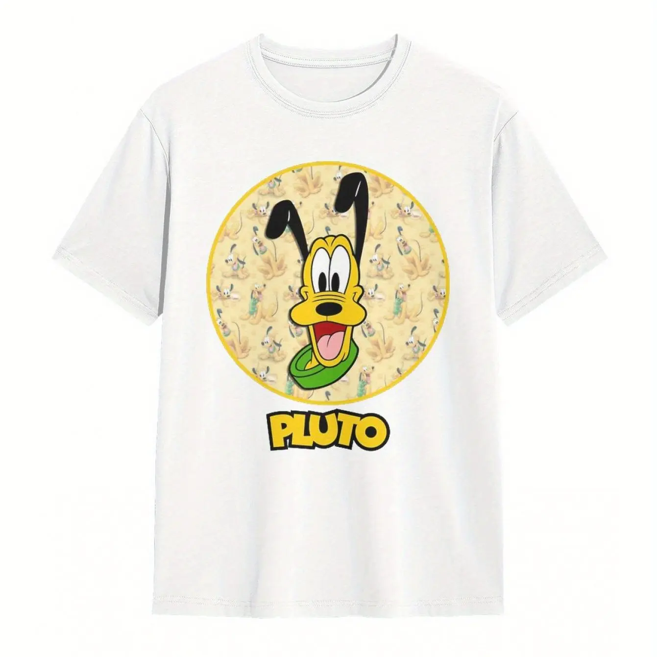 تي شيرت رجالي جديد لعام 2025 بنمط ديزني بلوتو تي شيرت للترفيه اليومي وأنشطة موضوعية ملابس من القطن الخالص بأكمام قصيرة #2